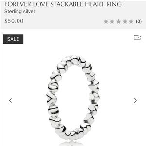 Authentic Pandora Stackable Ring Size 8.5